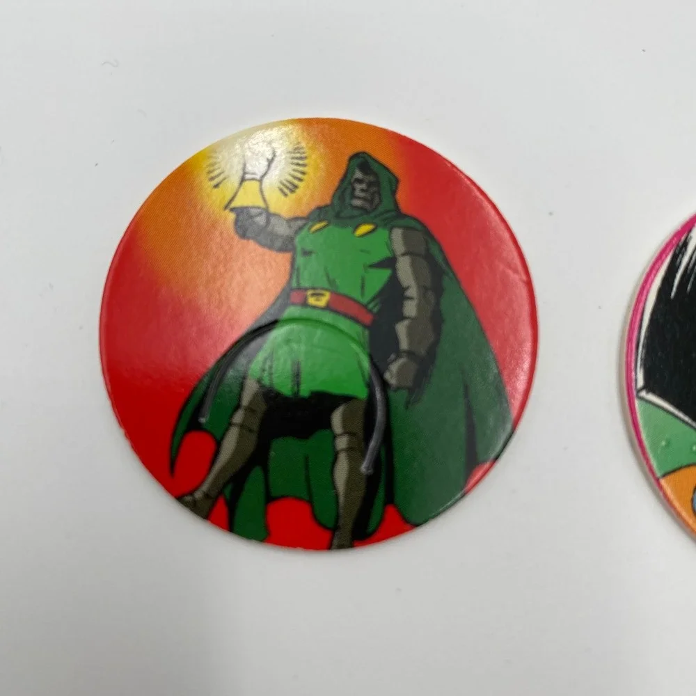 Marvel Fantastic Four Pogs Lot of 3 1994 Doctor Doom Attuma Warlord‎ Krang